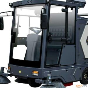 Heavy-duty 3-wheel electric sweeper with 2200mm cleaning width and high-pressure fog cannon for dust suppression. Features IP67 waterproof wiring and solid tires for mining and industrial sites. Inquire for Factory Direct FCL Price.