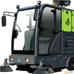 Heavy-duty G2000 electric sweeper with 2000mm cleaning width and high-pressure fog cannon. Features solid tires for mining & industrial sites. Inquire for FCL Factory Price.