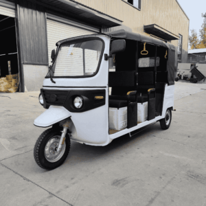 Wholesale the massive 3.3m enclosed electric passenger trike (3000W, 6-seater). Built-in cabin heater & solar options for extreme climates. Get FCL quotes today.