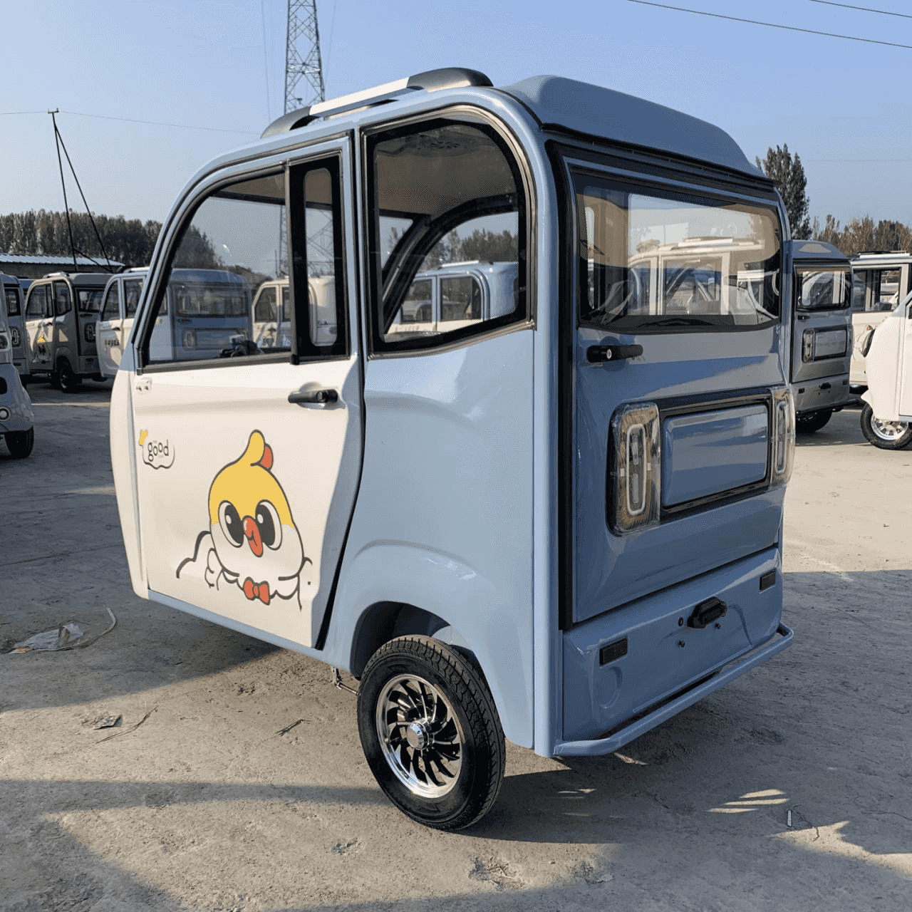 3-Seat Enclosed Passenger Trike for Resorts | Factory FCL - ORVIK - Image 4