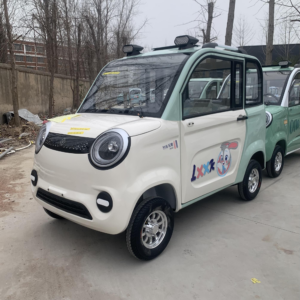 Wholesale 1000W enclosed electric shuttle (2-door, 4-seater). Features standard cabin heater, optional A/C & solar roof for off-grid resorts. Get FCL quotes.