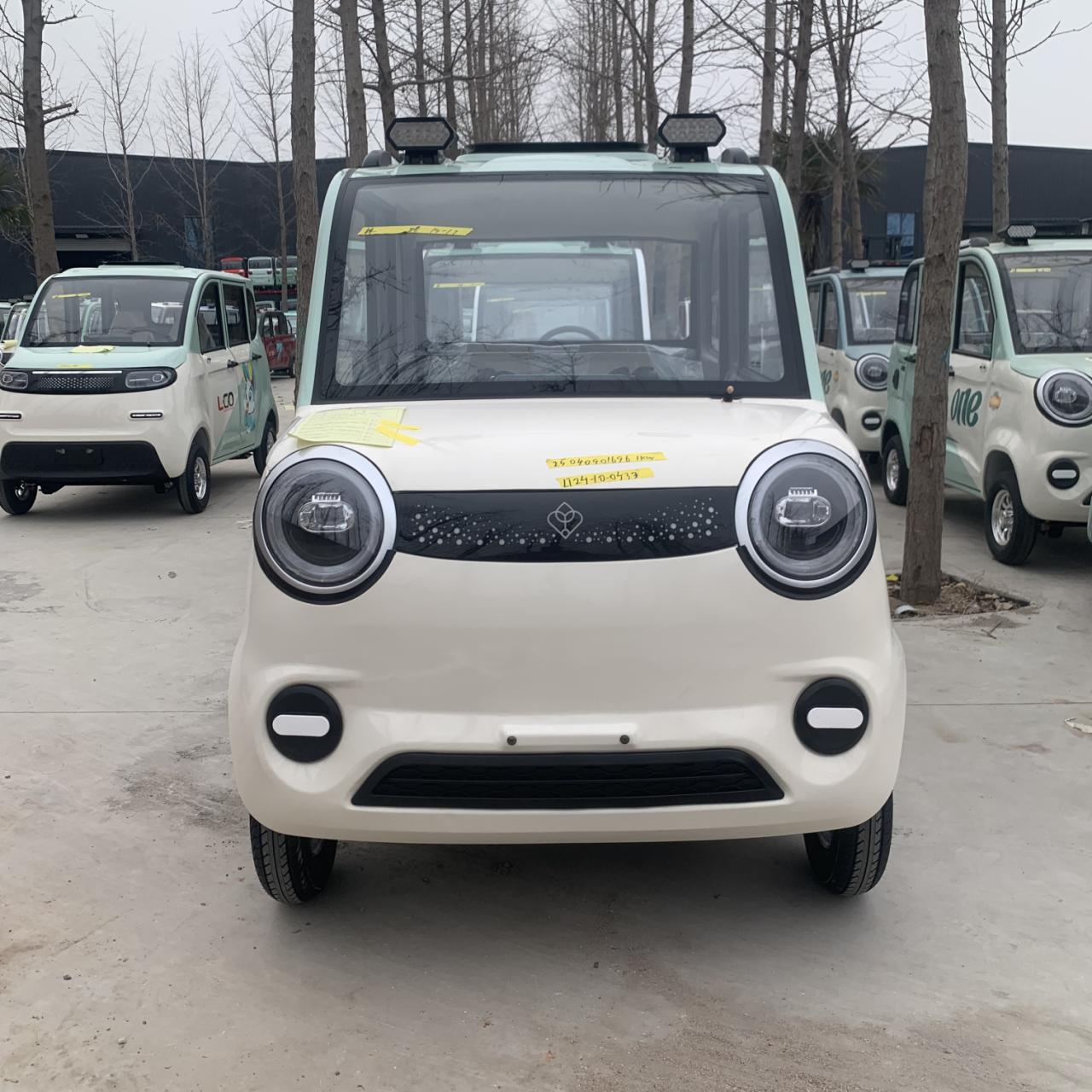 Wholesale 1000W enclosed electric shuttle (2-door, 4-seater). Features standard cabin heater, optional A/C & solar roof for off-grid resorts. Get FCL quotes.