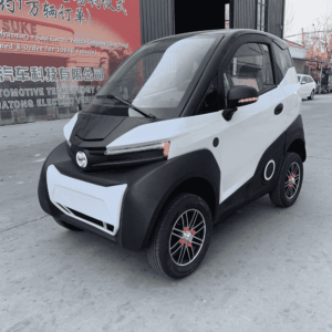 Wholesale premium 1500W enclosed electric shuttle (2-seater). Features 4-wheel disc brakes, electric tailgate & optional A/C. Get factory FCL quotes today.